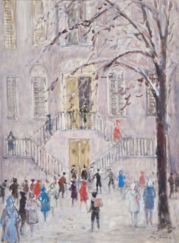 "Schulhof" by Leonhard Meisser, 1963