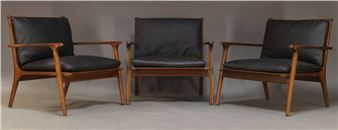 a set of three 'Ren' lounge chairs - Stellar Works