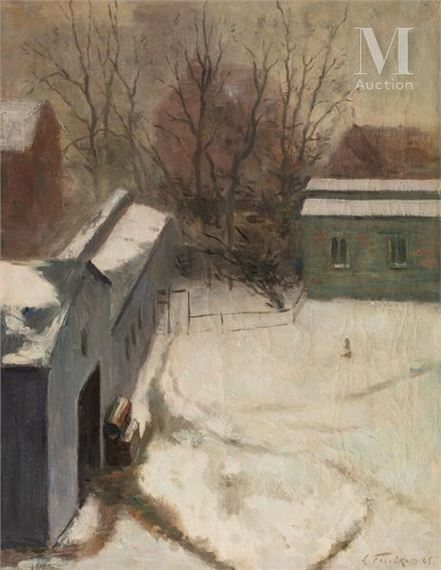 The snowy roofs by Léonid Frechkop