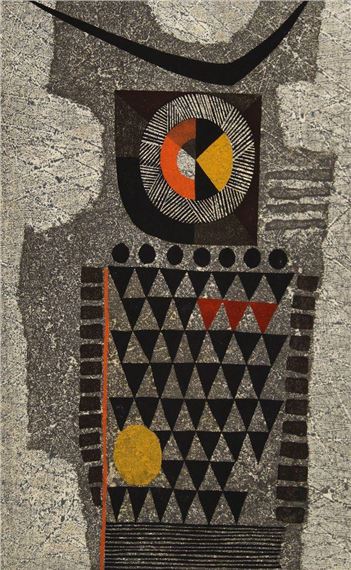 Bird in Wood, Goldfish, Armour and Autumn Field by Fumio Fujita, 1963-71