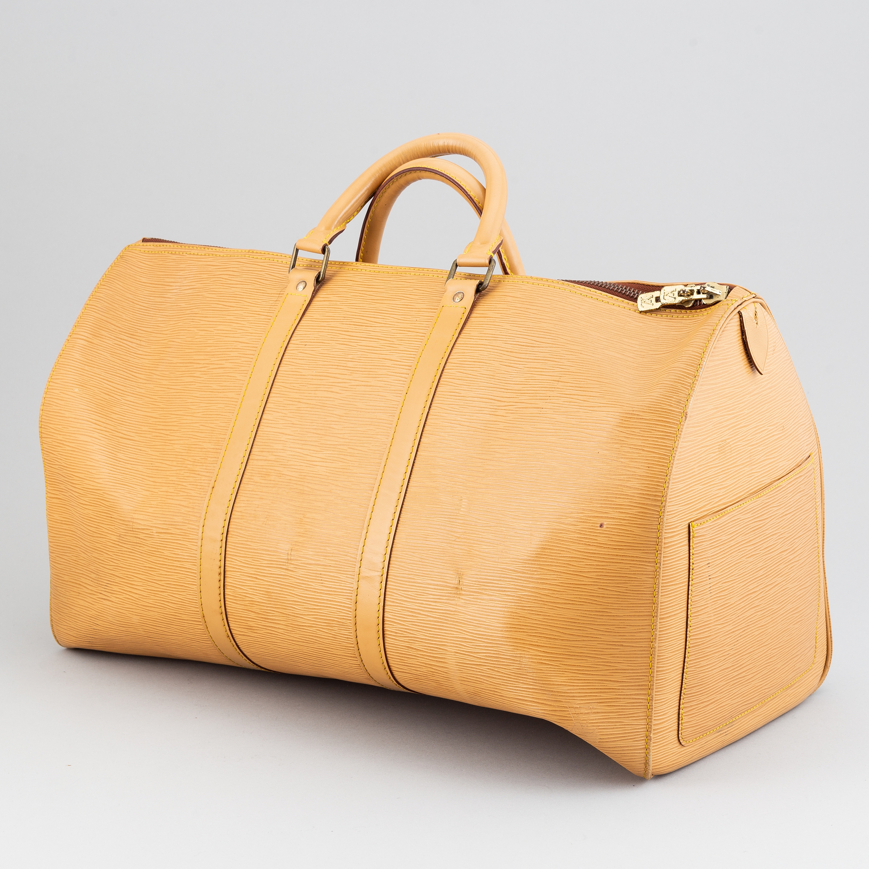 Louis Vuitton Keepall Epi 50 Cannelle in Leather with Brass - US