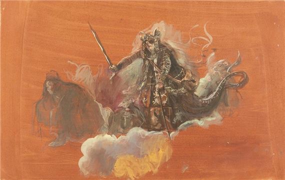 Entry of Carabosse in the Prologue by Lila De Nobili, 1968