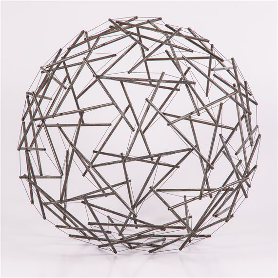 Buckminster Fuller | 24 inch Geodesic Metal Tensegrity Sphere | MutualArt