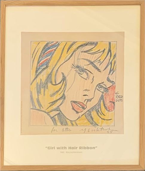 楽天市場】アートフレーム Roy Lichtenstein Girl in Mirror 1963