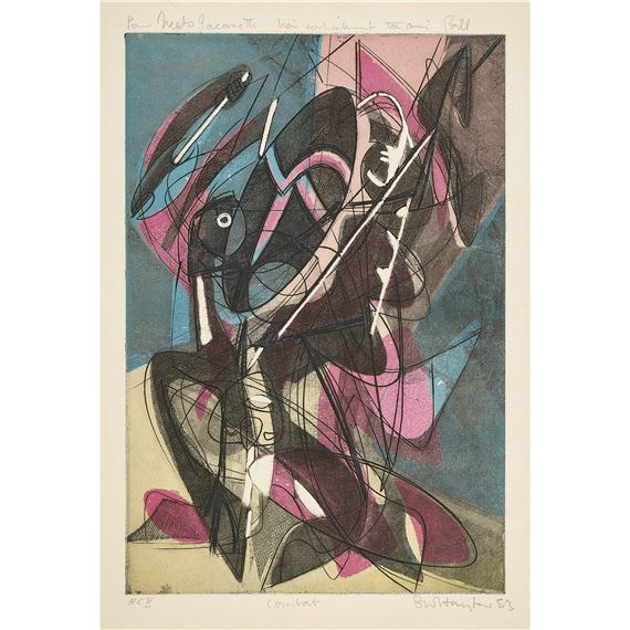 "Combat" by Stanley William Hayter, 1953