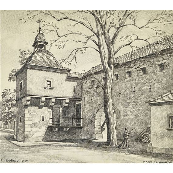 "Basel. Letziturm 1676" - Ermanno Boller