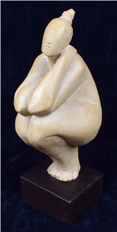 Crouching female figure - Jean Fenton