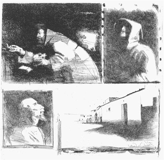 Für Francisco Zurbaran by Volker Stelzmann, 1981