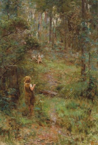 What the Little Girl Saw in the Bush by Frederick McCubbin, 1904