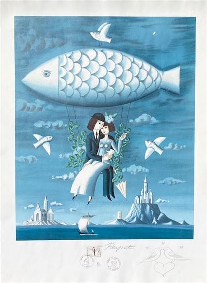 Raymond Peynet | Raymond PEYNET (1908-1999) A quoi l'on joue : à