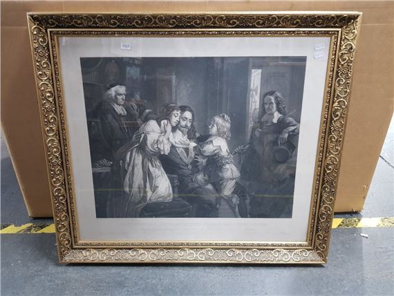 Family Portrait with Priest (after Julius Schrader) - Hermann Droehmer