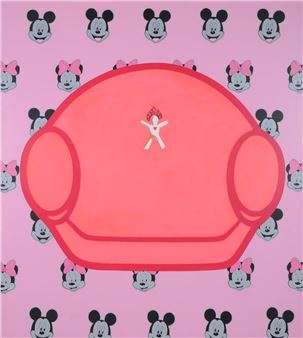 Jeux Olympique, 2007 (Pink & Blue/ Minnie Mouse & Mickey Mouse) - Wu Jing Hua