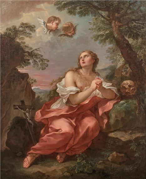 Tableau Toile 'La Réprimande D'Adam Et Ève' De Charles Joseph Natoire - Cadre Bois Prêt à Accrocher