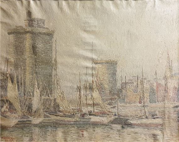The towers of the port of La Rochelle by Fernand Laval
