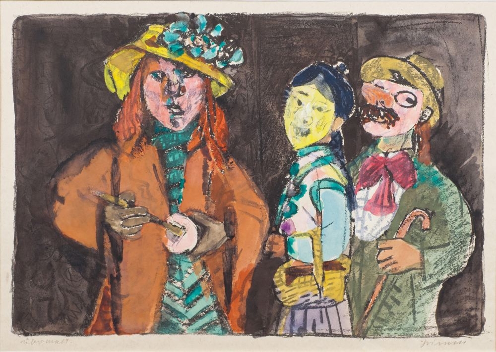 Artwork by Willem Grimm, The Chinese, Made of Handcoloured lithograph