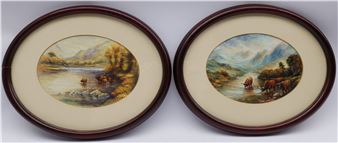 Highland Cattle Watering - David J. Scyner