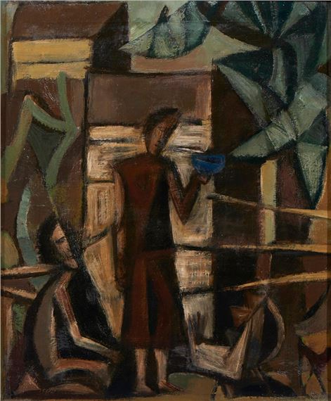 The blue bowl by Júlio Resende, c. 1959