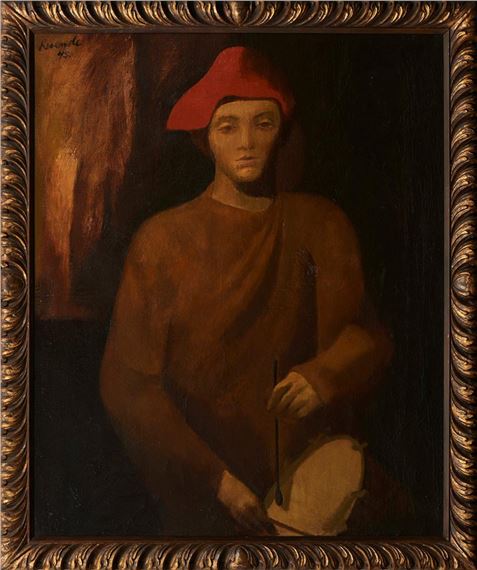 The boy with the drum by Júlio Resende, 1945