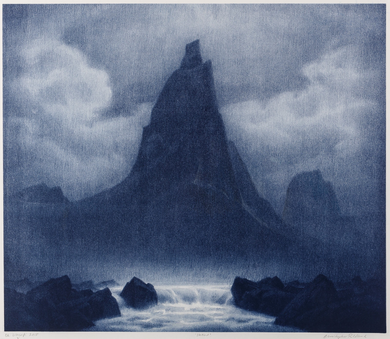 Artwork by Christopher Rådlund, Stetind, Made of lithograph