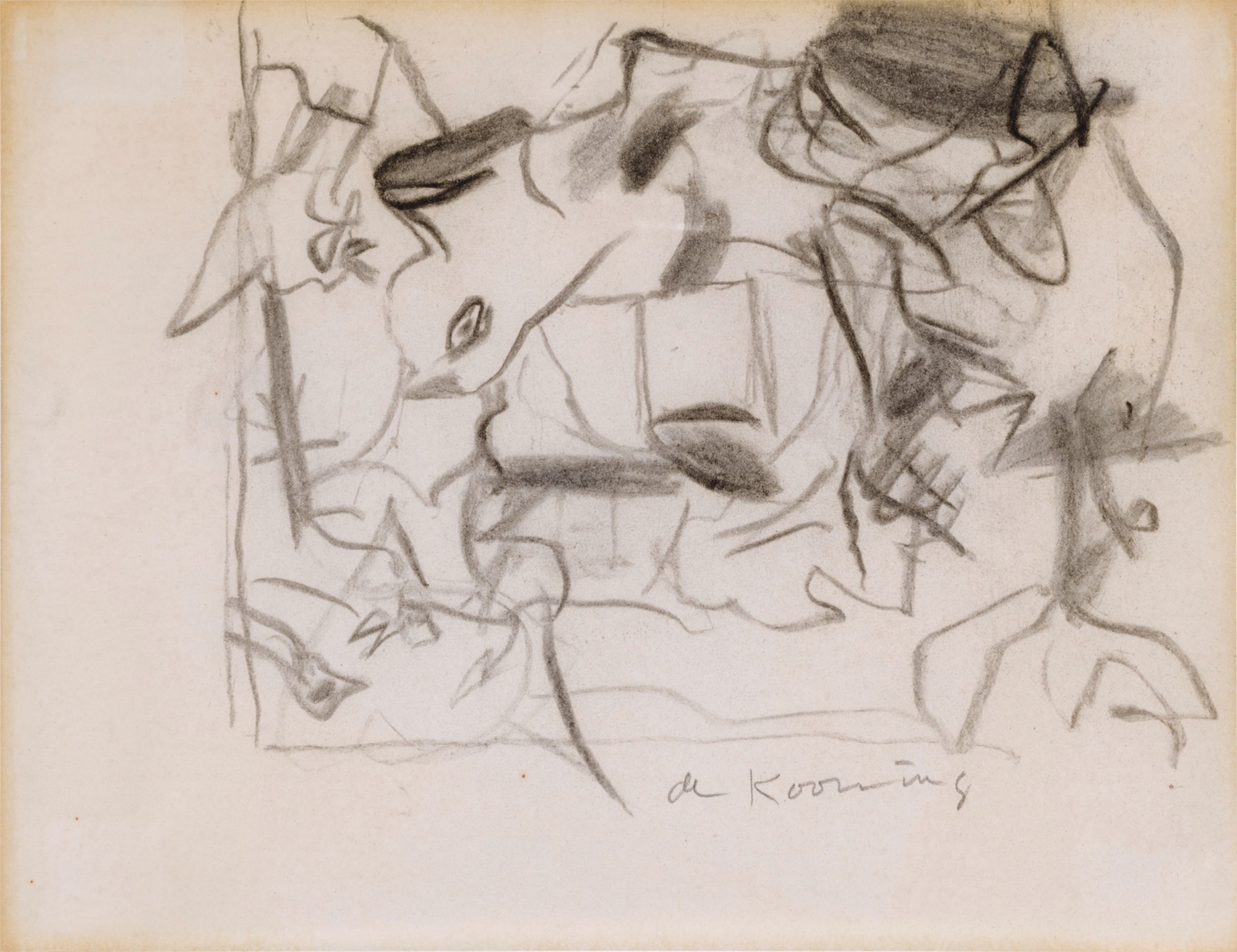 Willem de Kooning | Drawing for a Dog | MutualArt
