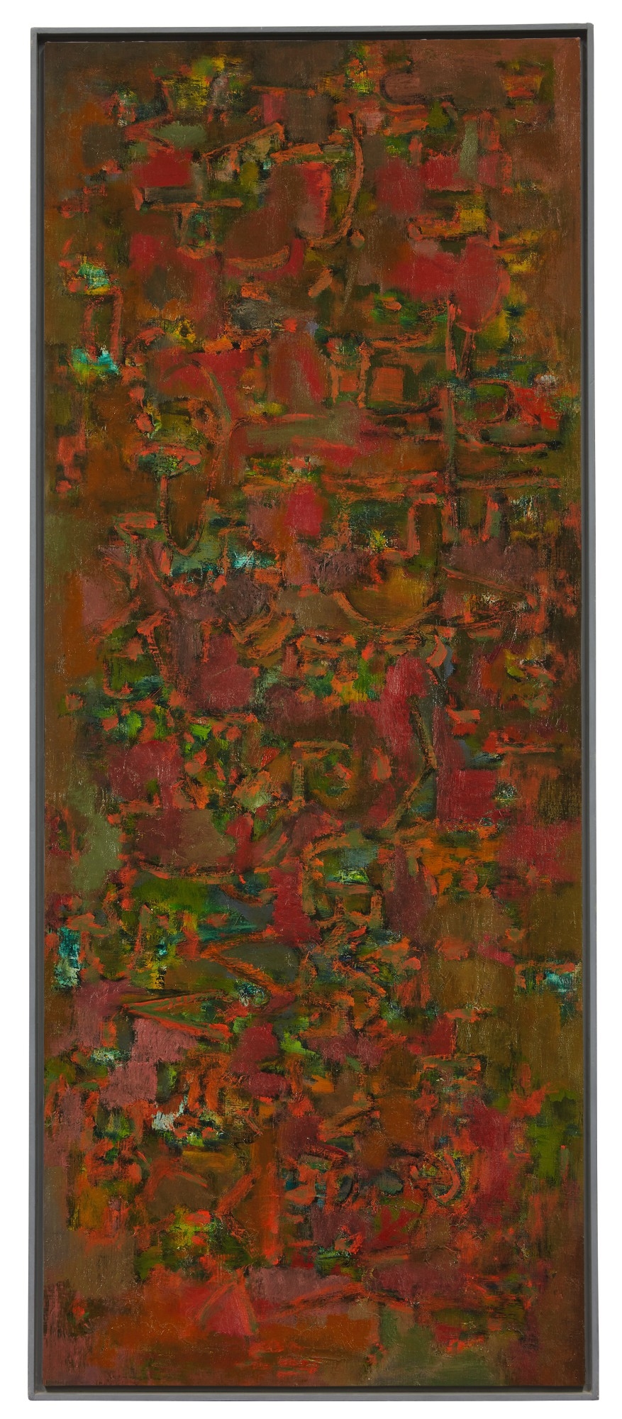 Artwork by Ad Reinhardt, Untitled, Made of oil on canvas, in artist's frame