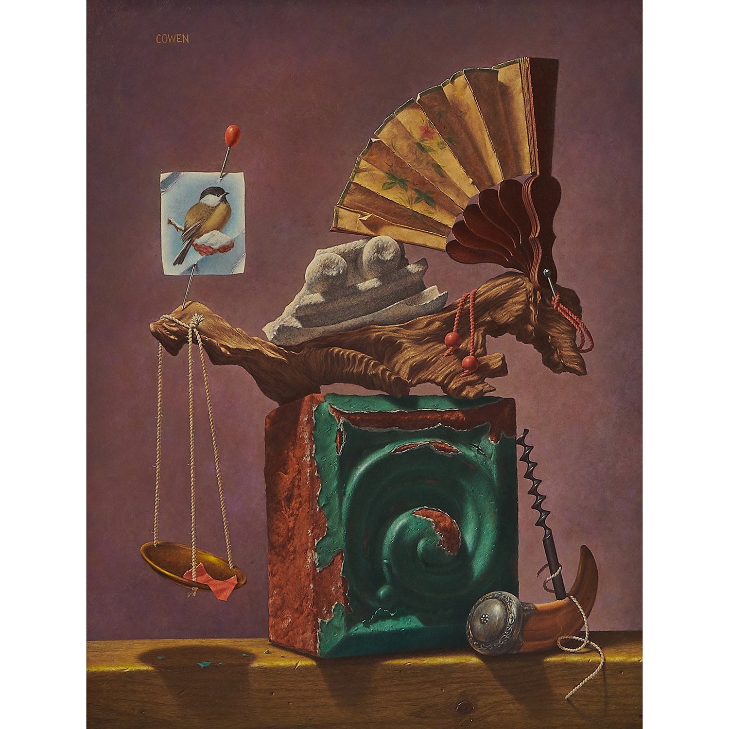 Irvin Cowan | Trompe L'oeil Surrealist Still Life | MutualArt