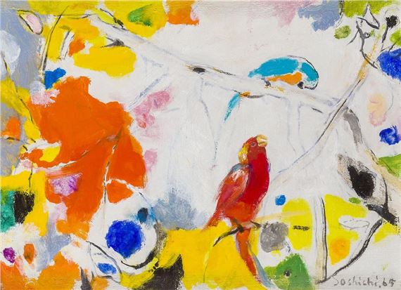 A Bird in Jungle by Soshichi Takama, dated 65