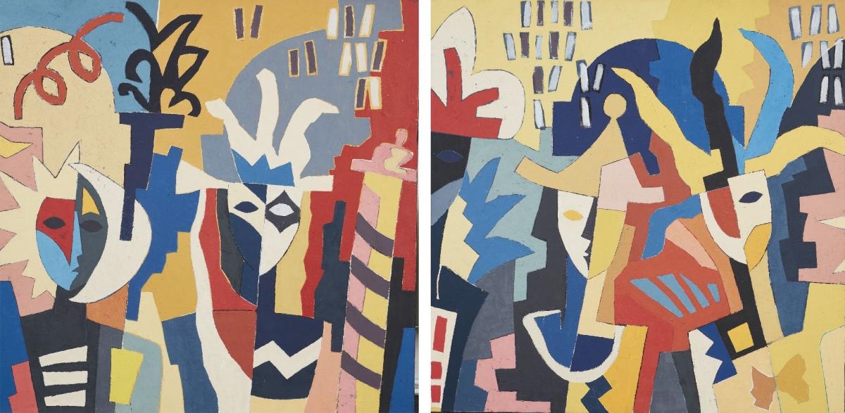 Artwork by George Merheb, Carnaval à Venise no.9, Made of each oil on canvas
