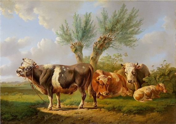 Jungbulle by Albertus Verhoesen, 1873