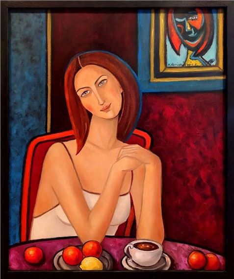 DOUBLE PORTRAIT OF A GIRL by Krystyna Ruminkiewicz, 2021