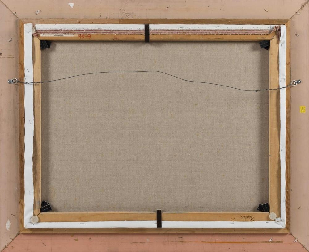 William J.Maloney Landscape with Adirondack chairs MutualArt