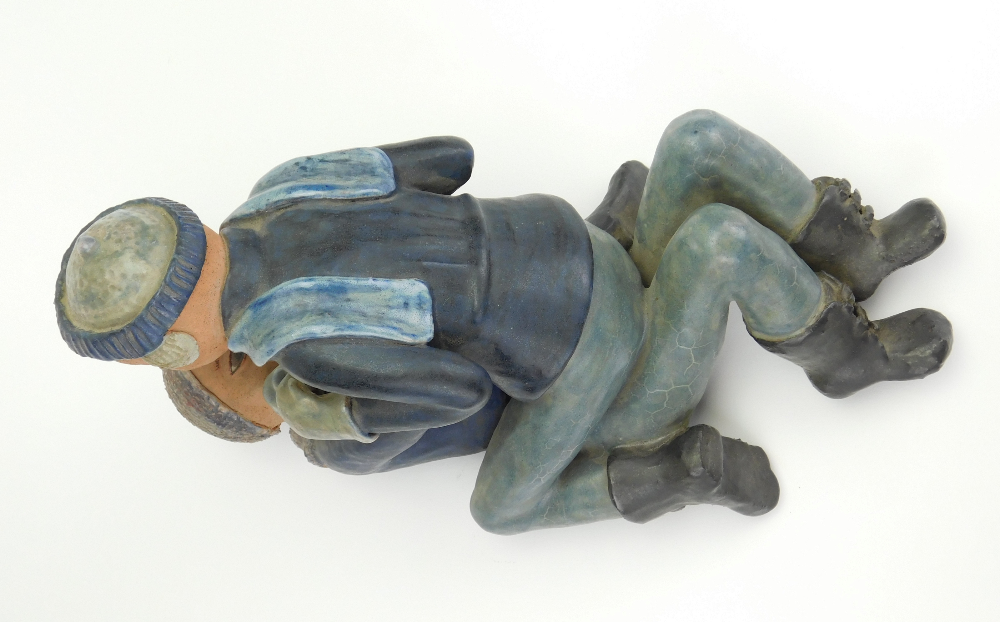 Artwork by Dorothy S. Harkins, Friendly Scrap, Made of ceramic sculpture