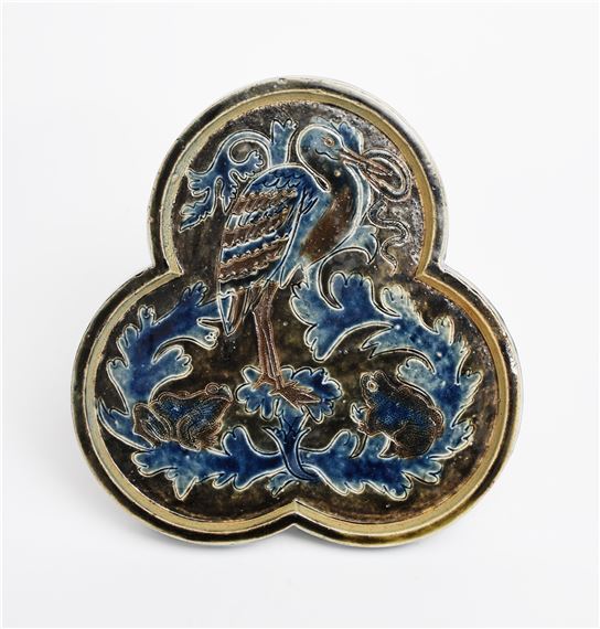 A C I C Bailey Fulham Pottery teapot stand