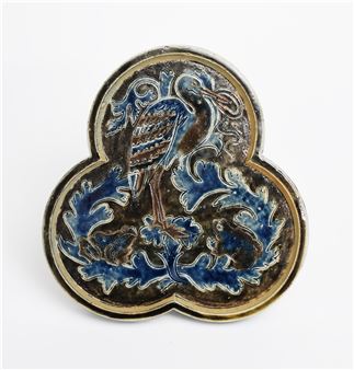 A C I C Bailey Fulham Pottery teapot stand - Edgar Kettle