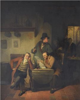 Reading the news - Norbert Joseph Horgnies