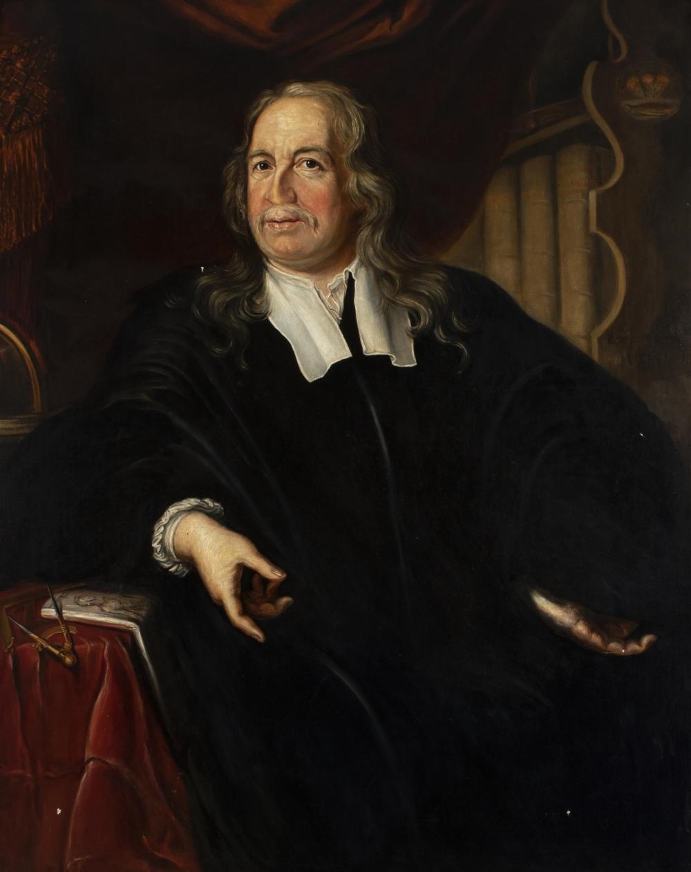 Artwork by Martin Mijtens, Eleanora Lindstrom Hennig, "Portrait of Dr. Olaus Rudbeck,", Made of Oil on canvas