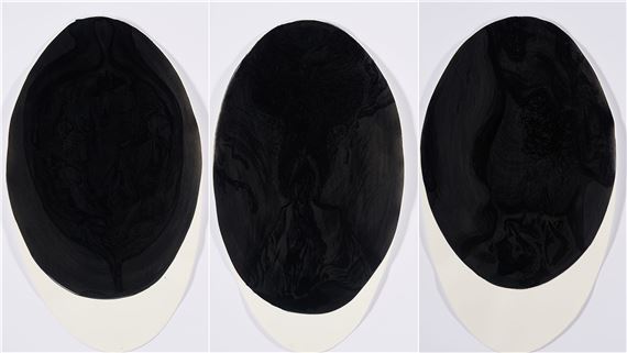 Untitled (Sheet 1, 3 & 5 from the series "Spiegel - Lala"). by Lou Hoyer, 2013