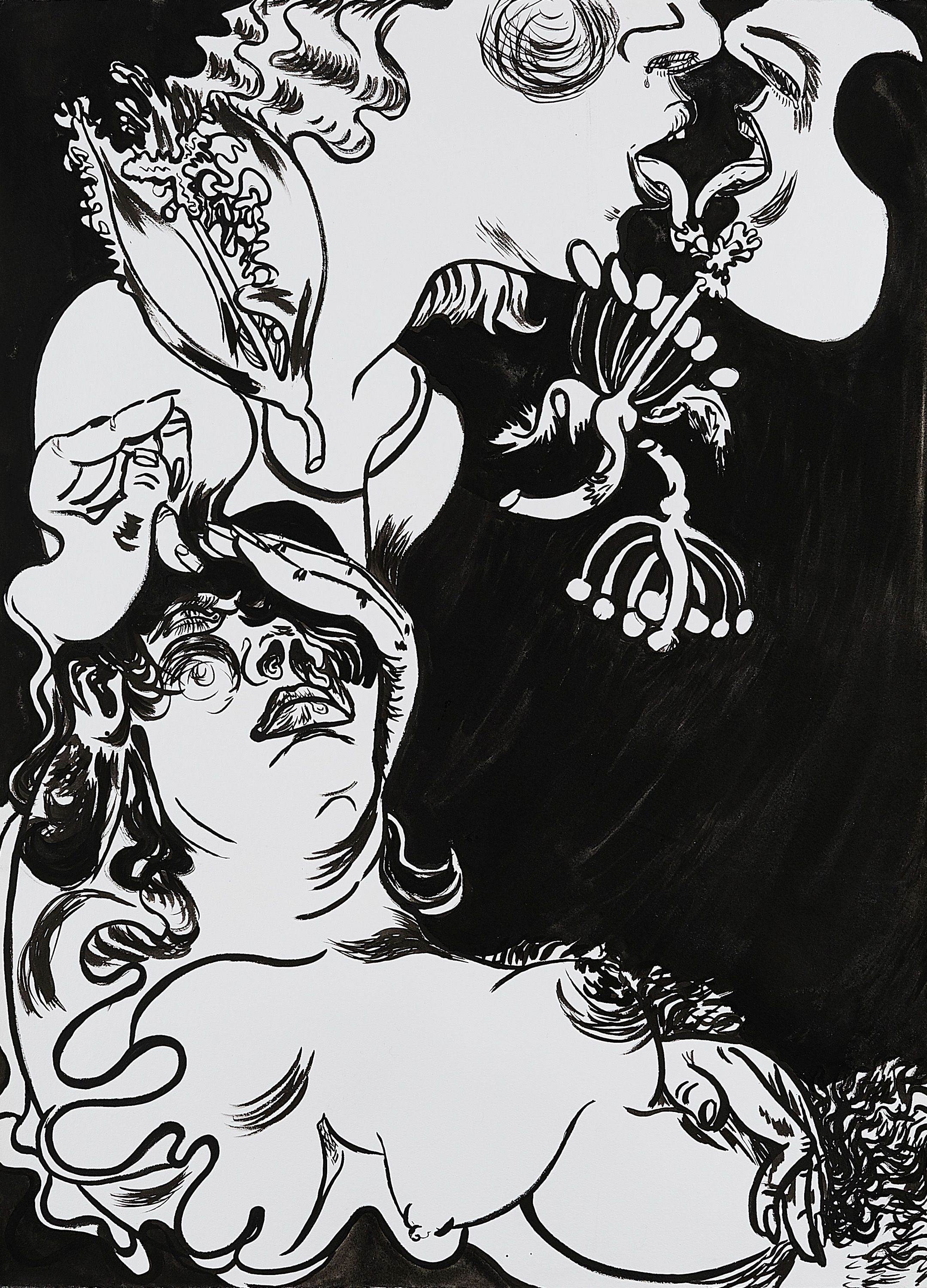 Artwork by Lou Hoyer, Fasciculus Nymphalis., Made of India ink