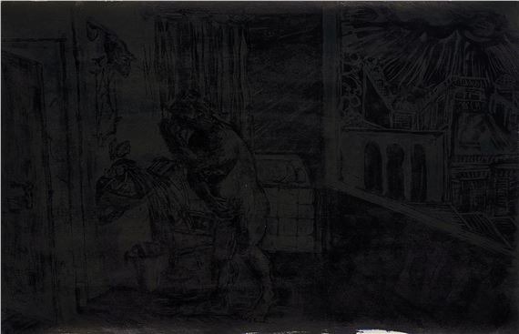 Untitled (from the series "Das Schattenkabinett des Dr. Schön", sheet 10/16). by Lou Hoyer, 2013