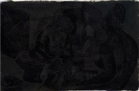 Untitled (from the series "Das Schattenkabinett des Dr. Schön", sheet 1/16). by Lou Hoyer, 2013