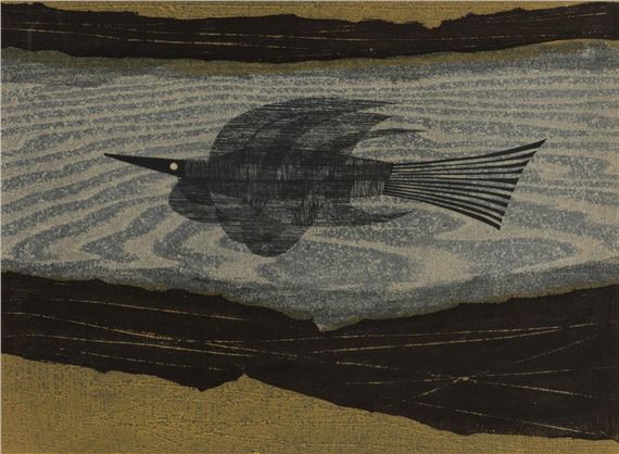 Bird in Flight by Fumio Fujita, 1966