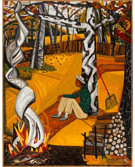 Artwork by David Bates, Bates, Made of Oil on canvas