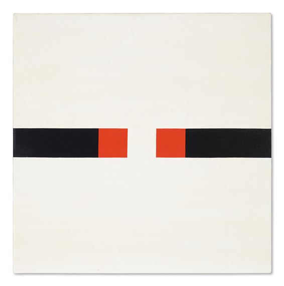 Less on lesson by Frederick Hammersley, 1975, Painted in 1975