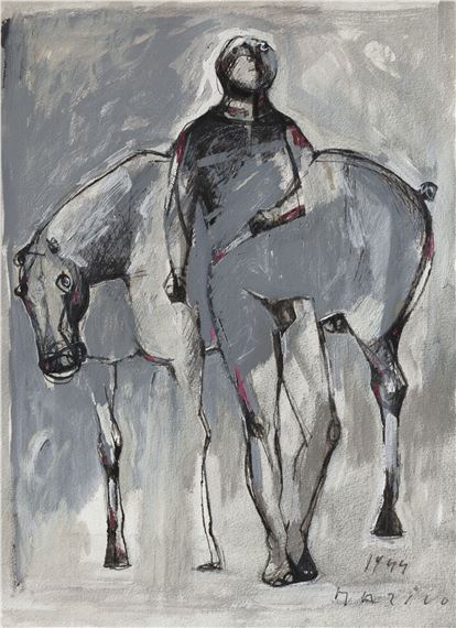 Marino Marini | Cavallo e cavaliere (1944) | MutualArt