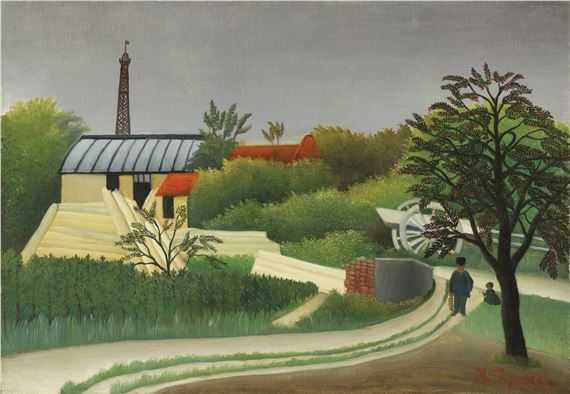 Scierie aux environs de Paris by Henri Rousseau, Painted after 1889