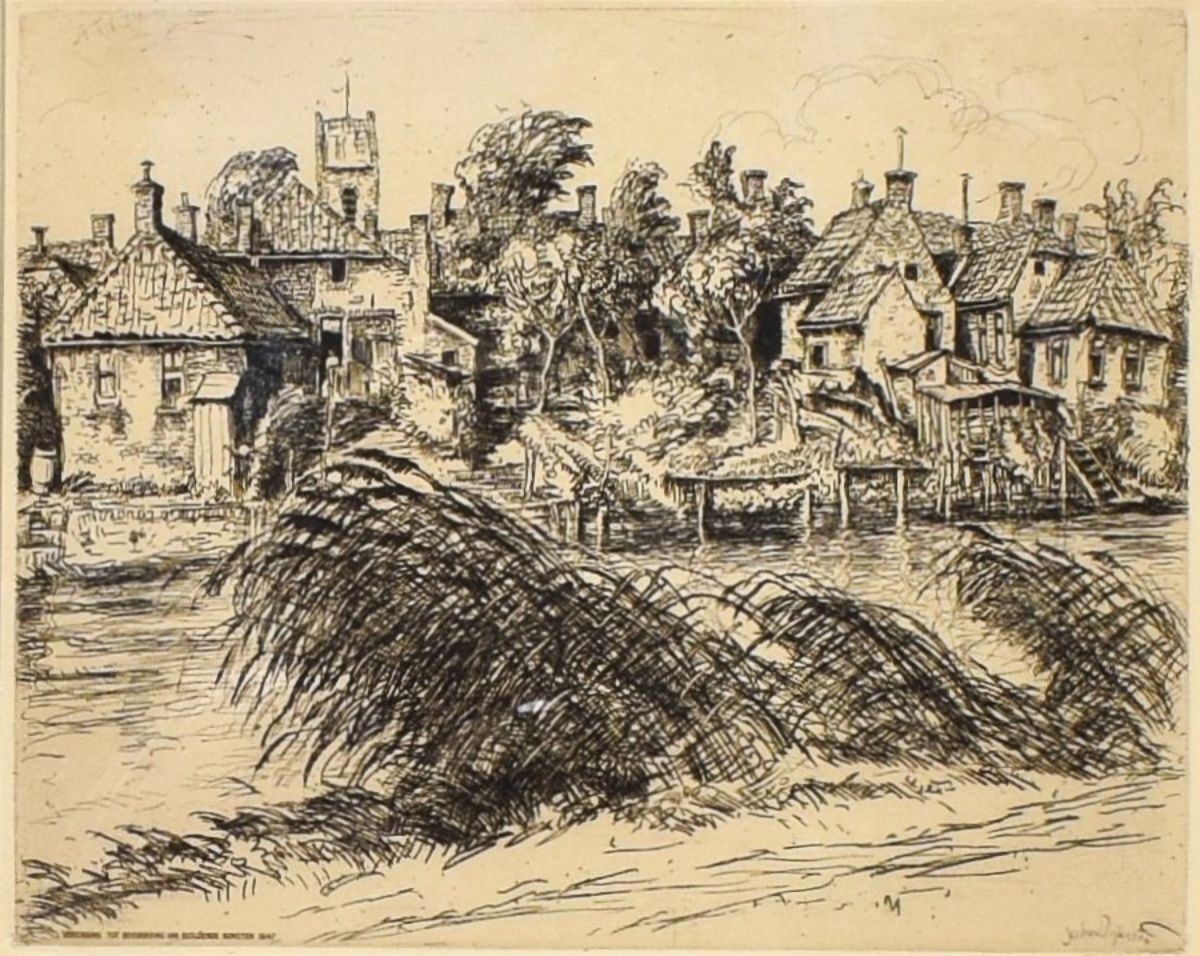 johan-dijkstra-landschap-met-molen-mutualart