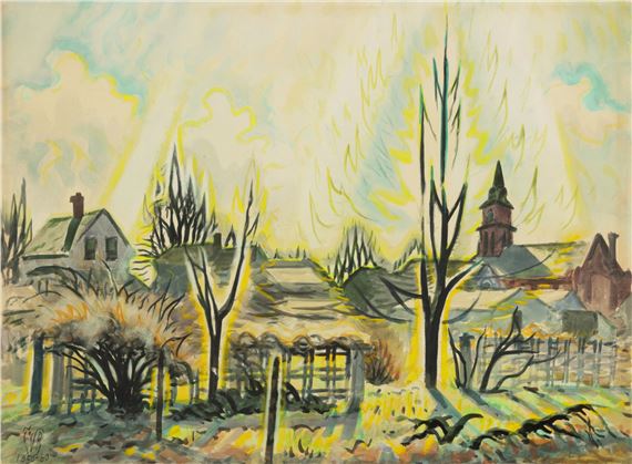 Charles Ephraim Burchfield | INSECT CHORUS IN SEPTEMBER (1952) | MutualArt