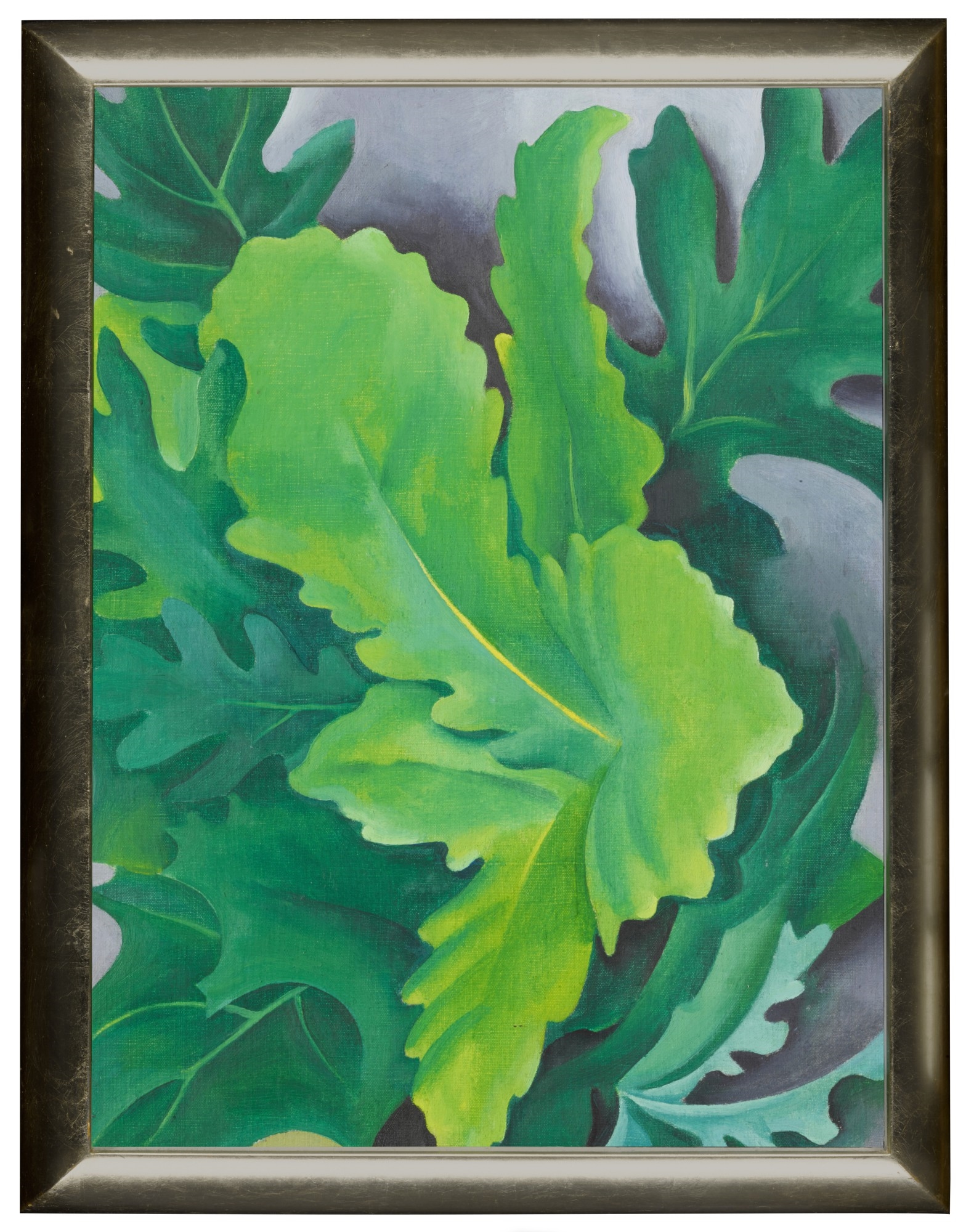 Georgia O'Keeffe | Green Oak Leaves (1923) | MutualArt