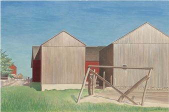 Farm Buildings, Connecticut - Charles Sheeler
