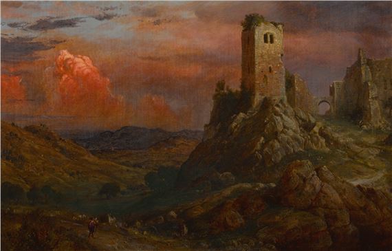 Watch Tower in Italy by Frederic Edwin Church, 73